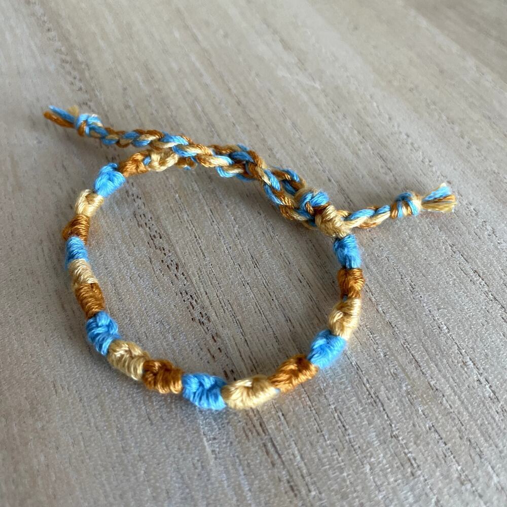 Maliyah Bracelet, anklet, trendy, comfortable, tie, embroidery thread, woven, gi